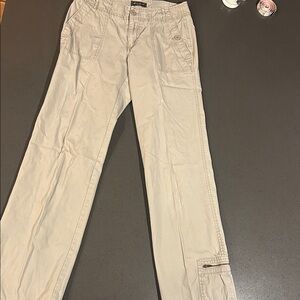 Eddie Bauer Beige Straight-Leg Chinos